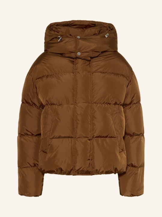 Zdjęcie produktu dsquared2 Kurtka Puchowa Z Odpinanym Kapturem braun BRĄZOWY