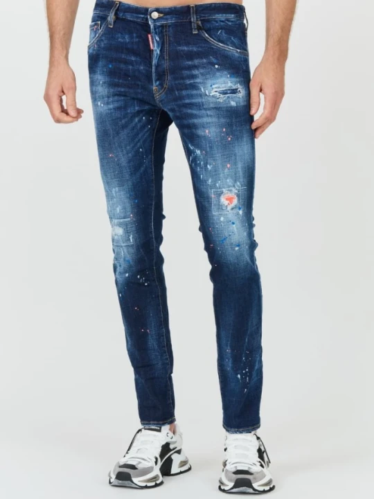 Zdjęcie produktu DSQUARED2 Niebieskie męskie jeansy Cool Guy Jean, Rozmiar 46