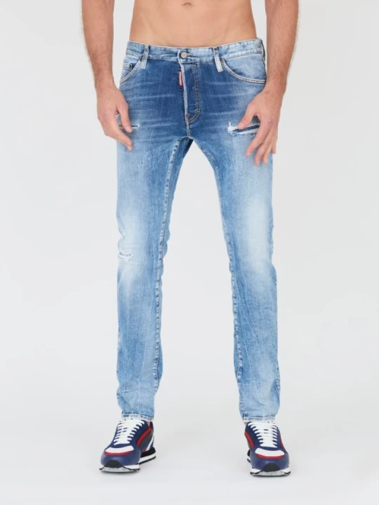 Zdjęcie produktu DSQUARED2 Niebieskie męskie jeansy Cool Guy Jean, Rozmiar 48