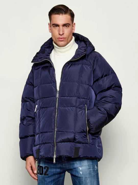 Zdjęcie produktu Dsquared2 Puchowa kurtka | Regular Fit granatowy