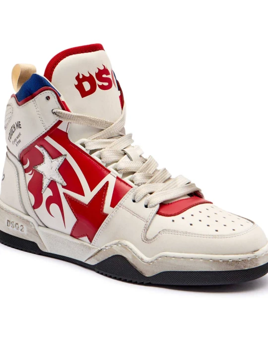 Zdjęcie produktu Dsquared2 Skórzane sneakersy biały