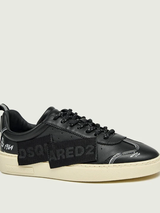 Zdjęcie produktu Dsquared2 Skórzane sneakersy RIDER czarny