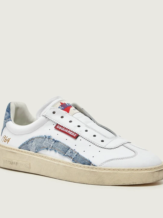 Zdjęcie produktu Dsquared2 Skórzane sneakersy Rider biały