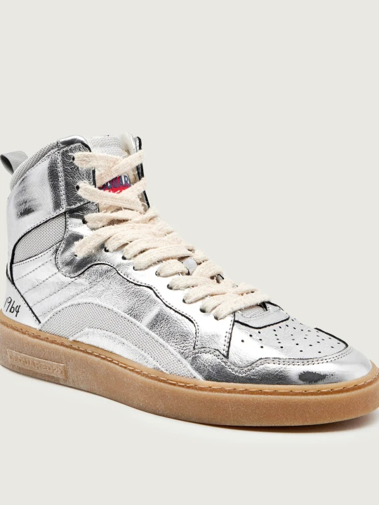 Zdjęcie produktu Dsquared2 Skórzane sneakersy RIDER srebrny