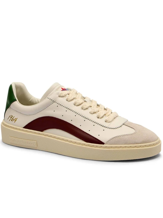 Zdjęcie produktu Dsquared2 Skórzane sneakersy RIDER kremowy