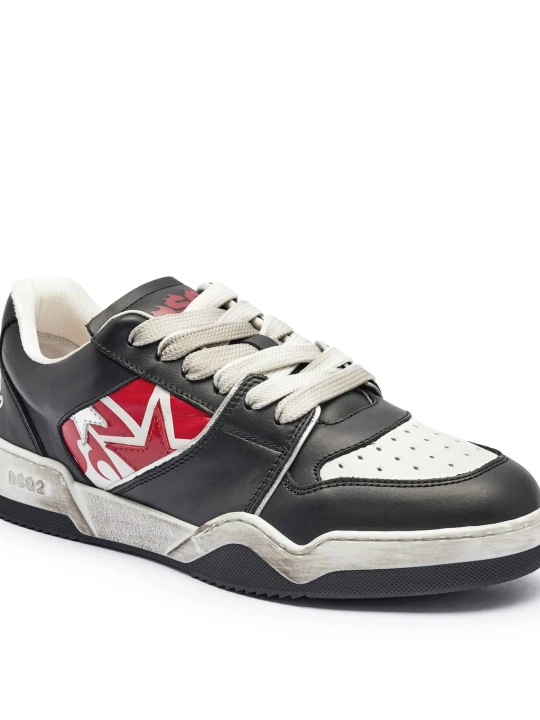 Zdjęcie produktu Dsquared2 Skórzane sneakersy Spiker czarny