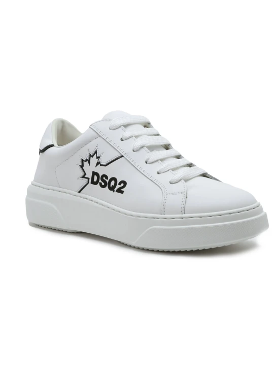 Zdjęcie produktu Dsquared2 Skórzane trampki biały