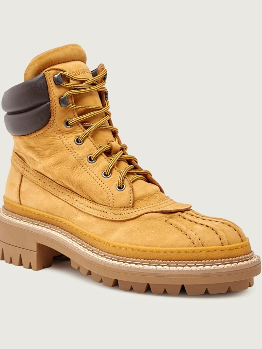 Zdjęcie produktu Dsquared2 Skórzane trapery Combat camel