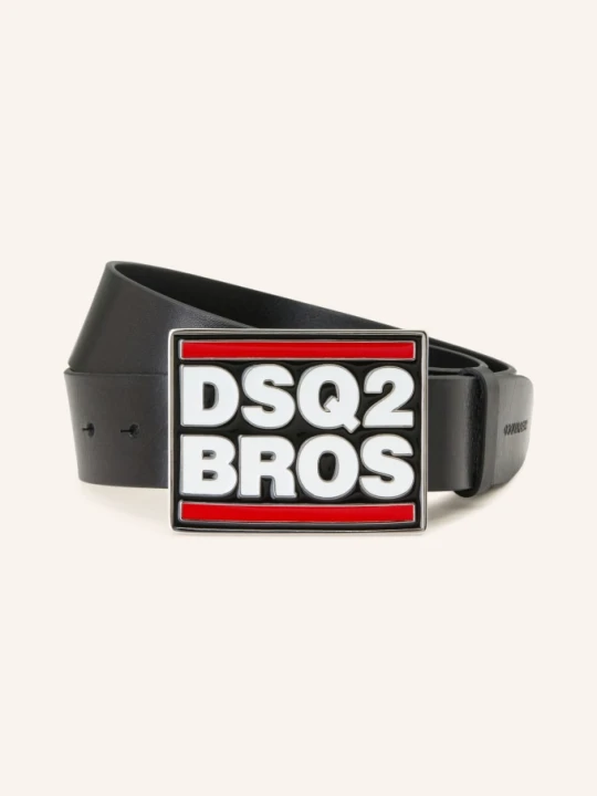 Zdjęcie produktu dsquared2 Skórzany Pasek schwarz brązowy