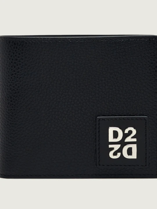 Zdjęcie produktu Dsquared2 Skórzany portfel czarny