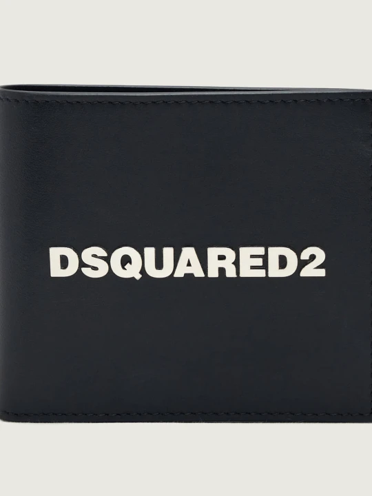 Zdjęcie produktu Dsquared2 Skórzany portfel czarny