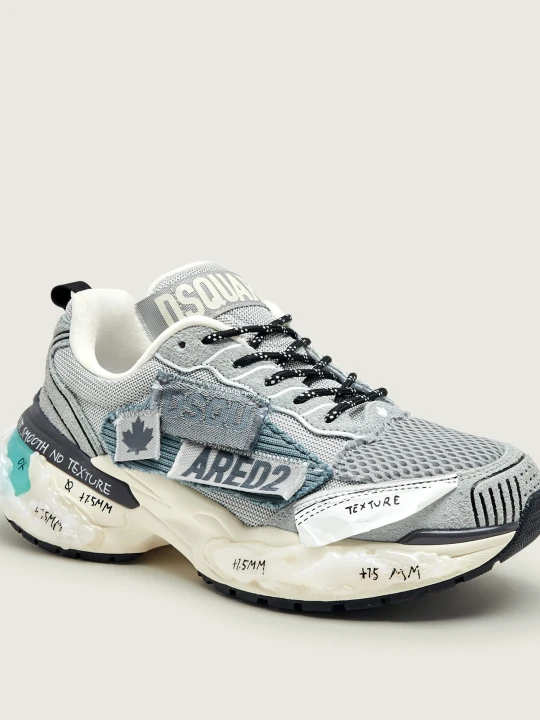 Zdjęcie produktu Dsquared2 Sneakersy Faster | zamsz szary