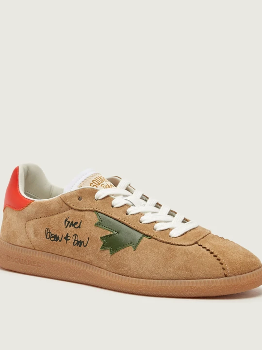 Zdjęcie produktu Dsquared2 Sneakersy Rebel | zamsz brązowy