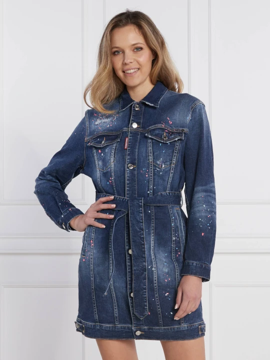 Zdjęcie produktu Dsquared2 Sukienka | denim granatowy