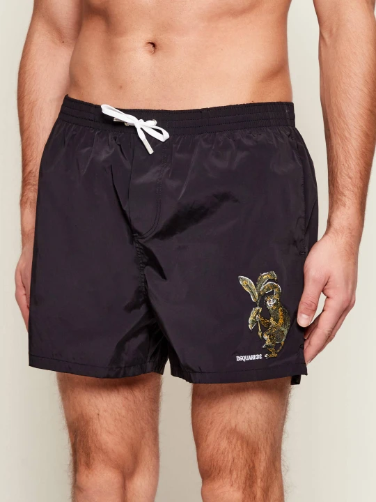 Zdjęcie produktu Dsquared2 Szorty kąpielowe SUNSET CHASER | Regular Fit czarny