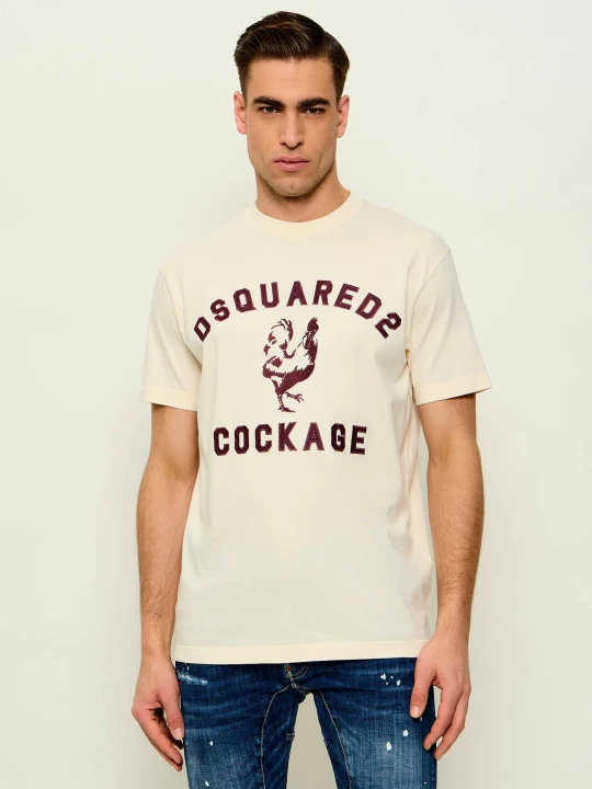 Zdjęcie produktu Dsquared2 T-shirt | cool fit beżowy