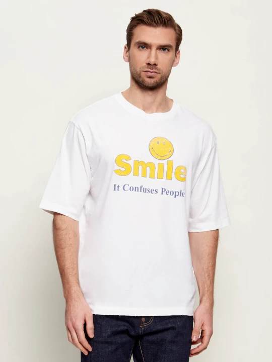 Zdjęcie produktu Dsquared2 T-shirt Dsquared2 x Smiley | Loose fit biały