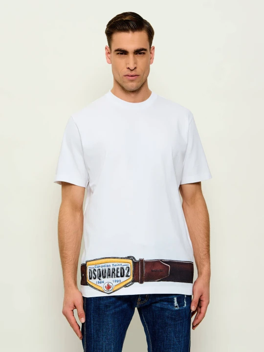 Zdjęcie produktu Dsquared2 T-shirt Iconique | Loose fit biały