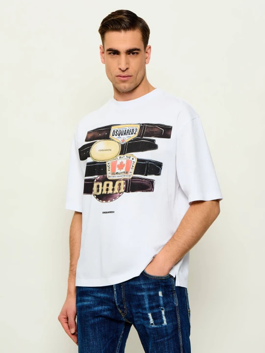 Zdjęcie produktu Dsquared2 T-shirt Iconique | Loose fit biały