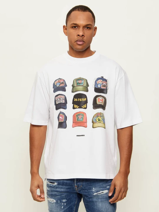 Zdjęcie produktu Dsquared2 T-shirt Iconique | Loose fit biały