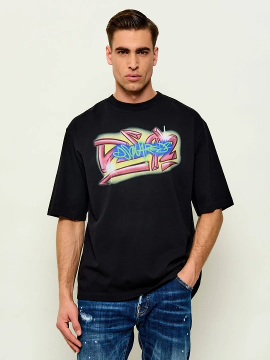 Zdjęcie produktu Dsquared2 T-shirt | Loose fit czarny