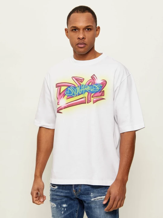 Zdjęcie produktu Dsquared2 T-shirt | Loose fit biały