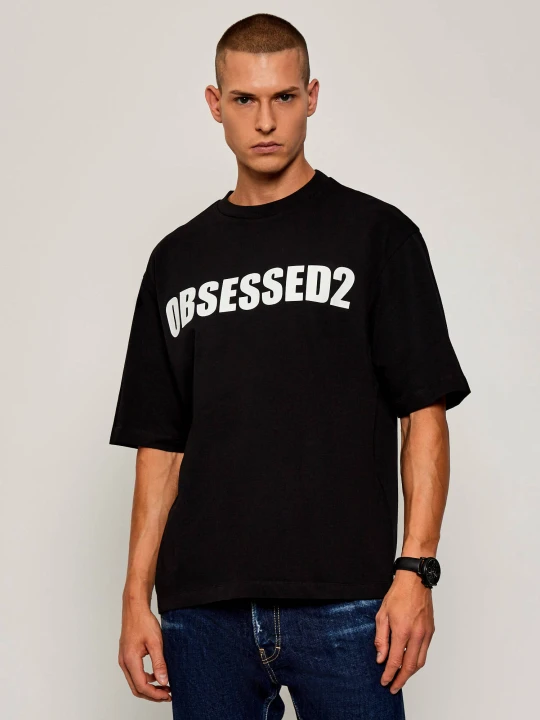Zdjęcie produktu Dsquared2 T-shirt Obsessed2 | Loose fit czarny