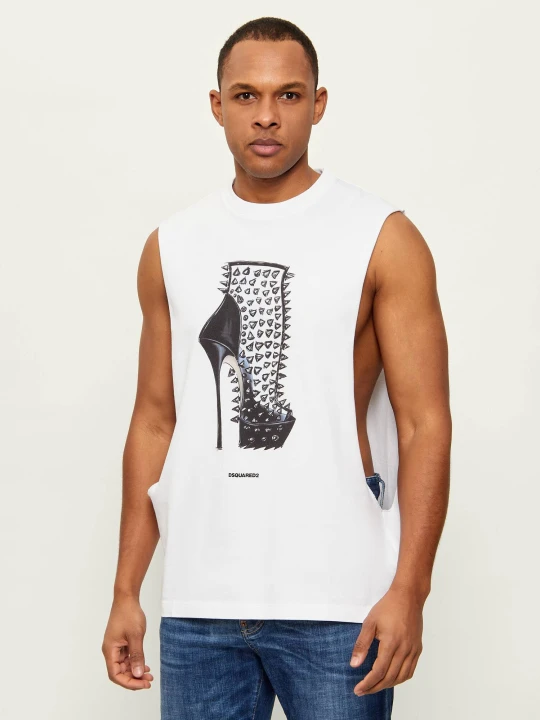 Zdjęcie produktu Dsquared2 Tank top Iconique | Loose fit biały