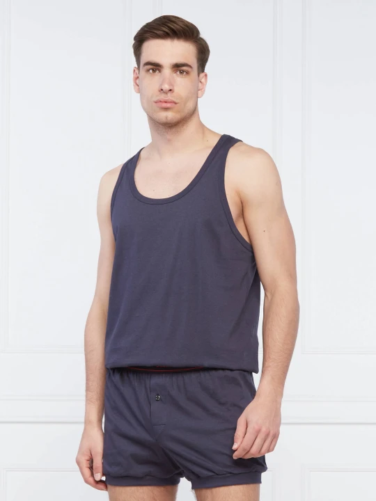 Zdjęcie produktu Dsquared2 Tank top | Regular Fit | z dodatkiem lnu granatowy