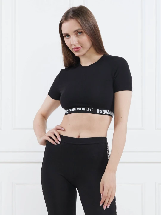 Zdjęcie produktu Dsquared2 Top | Regular Fit czarny
