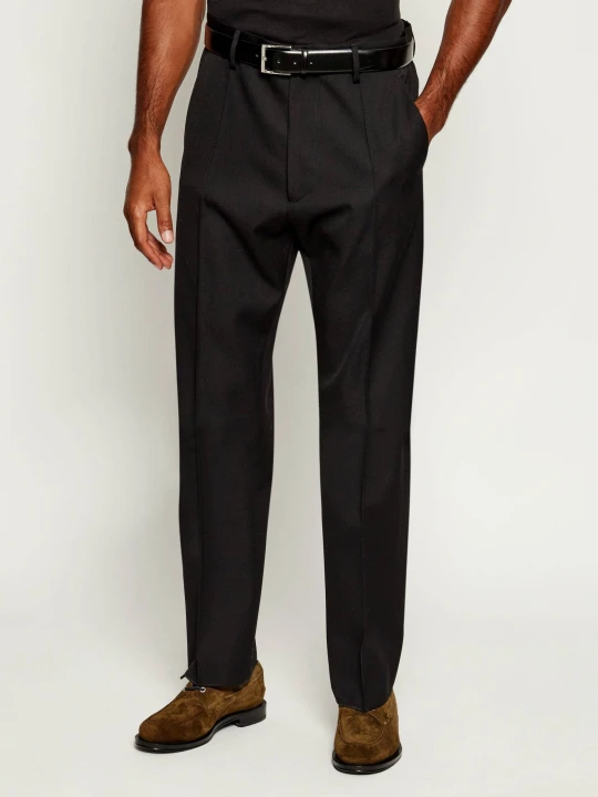 Zdjęcie produktu Dsquared2 Wełniane spodnie | Relaxed fit czarny