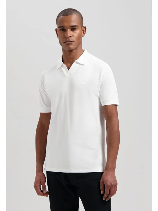 Zdjęcie produktu DSTREZZED Koszulka polo w kolorze białym rozmiar: XL