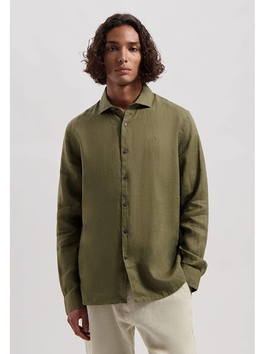 Zdjęcie produktu DSTREZZED Lniana koszula w kolorze khaki rozmiar: XL