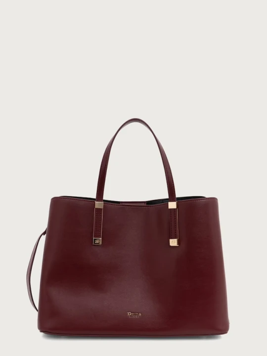 Zdjęcie produktu Dune London torebka tote damska z imitacji skóry DORRY bordowy