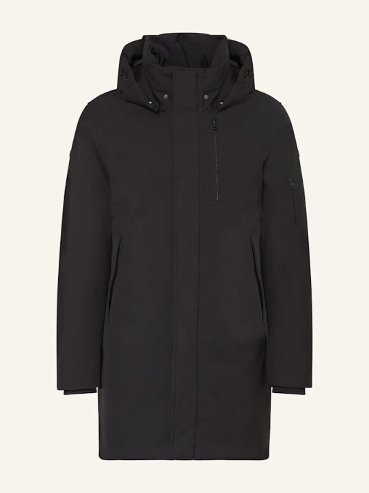 Zdjęcie produktu Duno Parka Puchowa Geyser Parma Z Odpinanym Kapturem schwarz CZARNY