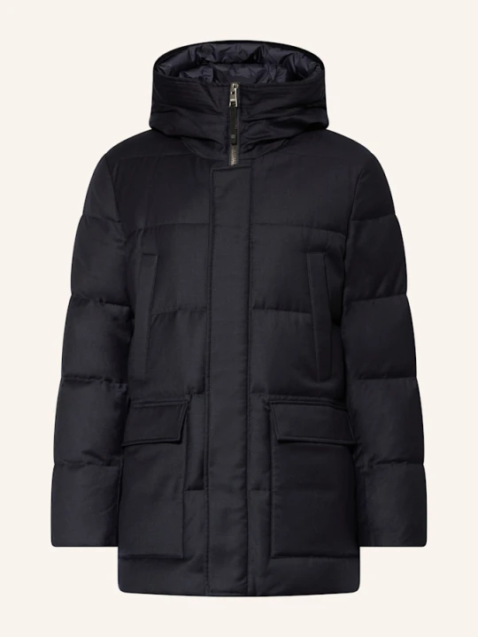 Zdjęcie produktu Duno Parka Puchowa Z Wełny blau GRANATOWY