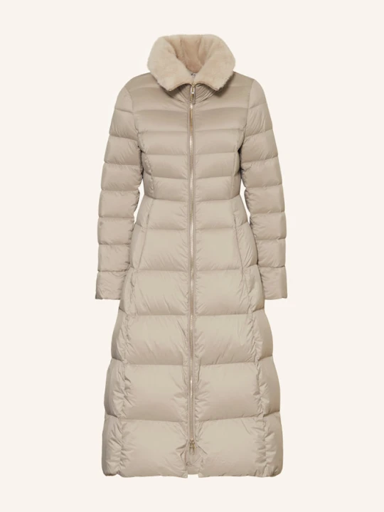 Zdjęcie produktu Duno Płaszcz Puchowy Melrose Ze Sztucznym Futrem beige