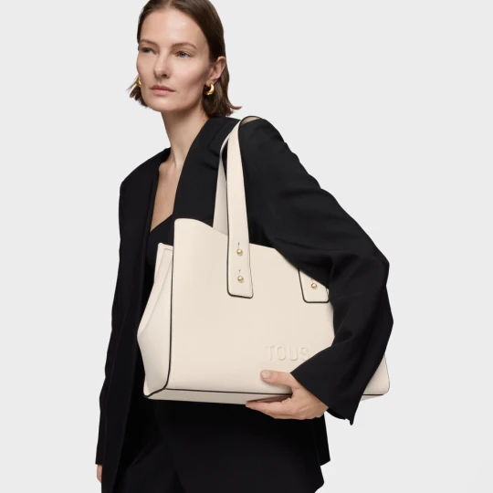 Zdjęcie produktu Duża Beżowa Torba Typu City Tous Back To Basics - Tous