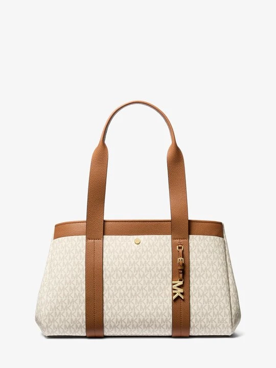 Zdjęcie produktu Duża skórzana torba tote Romee z charakterystycznym logo Michael Kors