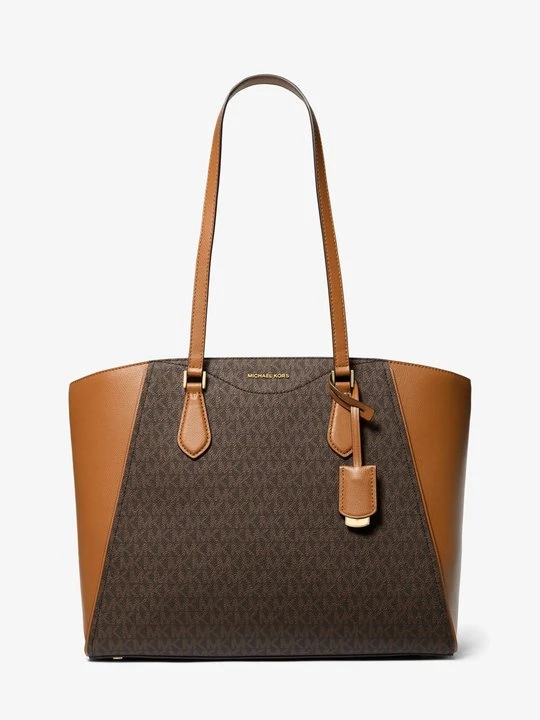 Zdjęcie produktu Duża skórzana torba tote Taryn z charakterystycznym logo Michael Kors