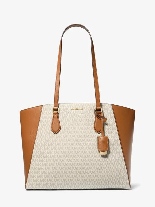 Zdjęcie produktu Duża skórzana torba tote Taryn z charakterystycznym logo Michael Kors