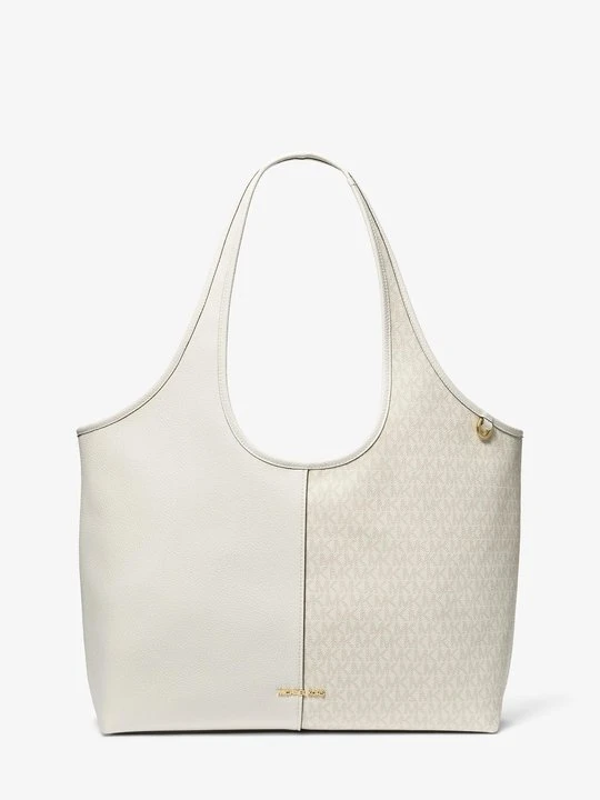 Zdjęcie produktu Duża teksturowana torba tote Henly z charakterystycznym logo Michael Kors SKORUPKA JAJKA (Naturalny)