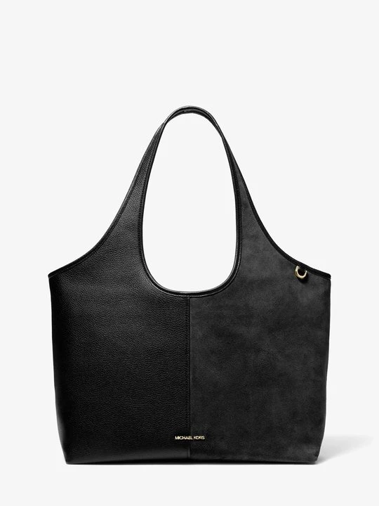 Zdjęcie produktu Duża torba Henly ze skóry i zamszu Michael Kors CZARNY (Czarny)