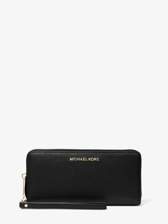 Zdjęcie produktu Duża torba na nadgarstek Jet Set ze skóry groszkowej Michael Kors CZARNY (Czarny)
