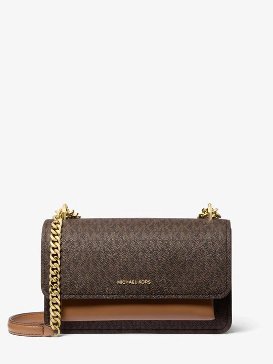 Zdjęcie produktu Duża torba na ramię Claire z charakterystycznym logo Michael Kors brązowy