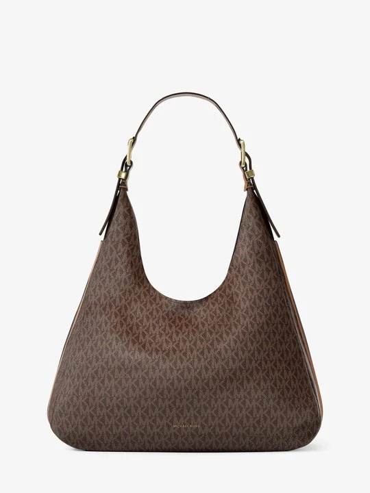 Zdjęcie produktu Duża torba na ramię Nolita z charakterystycznym logo Michael Kors złoty