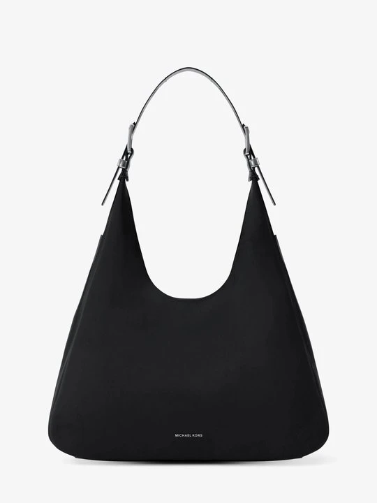 Zdjęcie produktu Duża torba na ramię Nolita ze skóry nubukowej Michael Kors CZARNY (Czarny)