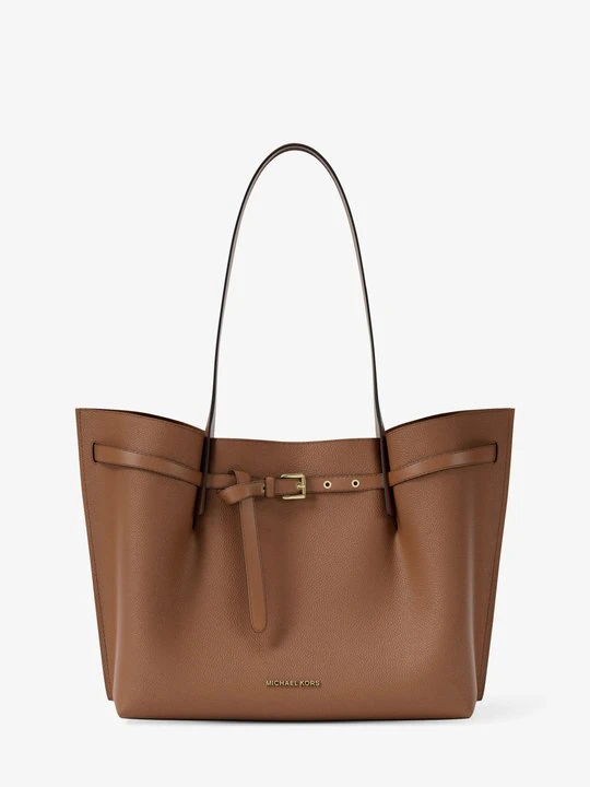 Zdjęcie produktu Duża torba tote Emilia ze skóry groszkowej Michael Kors BRĄZOWY (Brązowy)