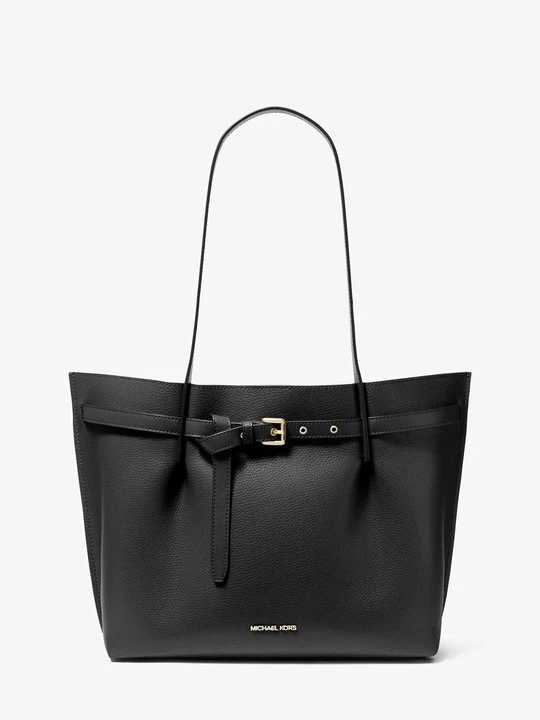 Zdjęcie produktu Duża torba tote Emilia ze skóry groszkowej Michael Kors CZARNY (Czarny)