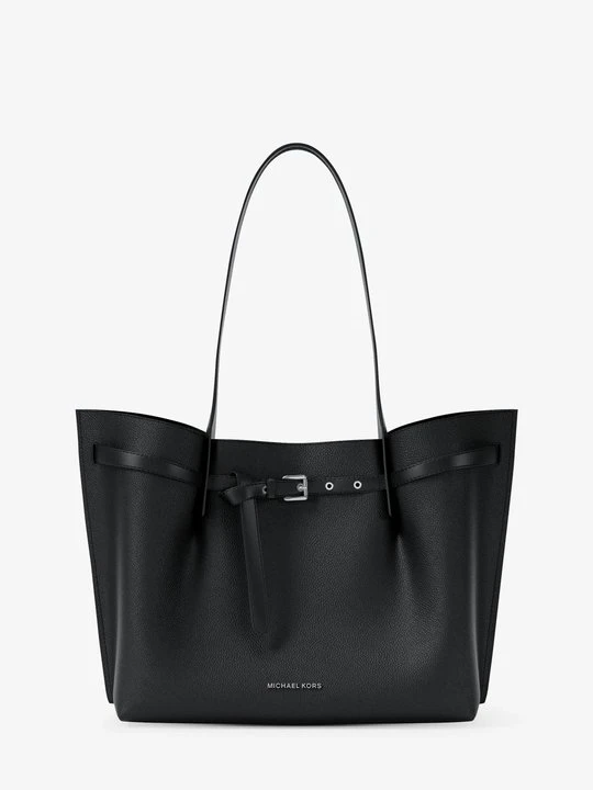 Zdjęcie produktu Duża torba tote Emilia ze skóry groszkowej Michael Kors CZARNY (Czarny)